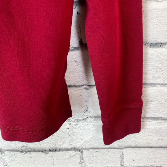 Lacoste Vintage Oversized Red Quarter Zip Sweatshirt Hoodie Pockets Size Medium - Picture 8 of 10